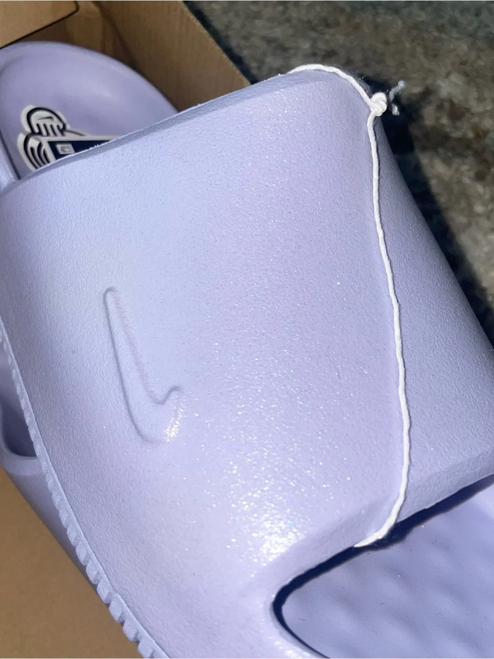 Nike Kids Calm slides Shimmer Lavender